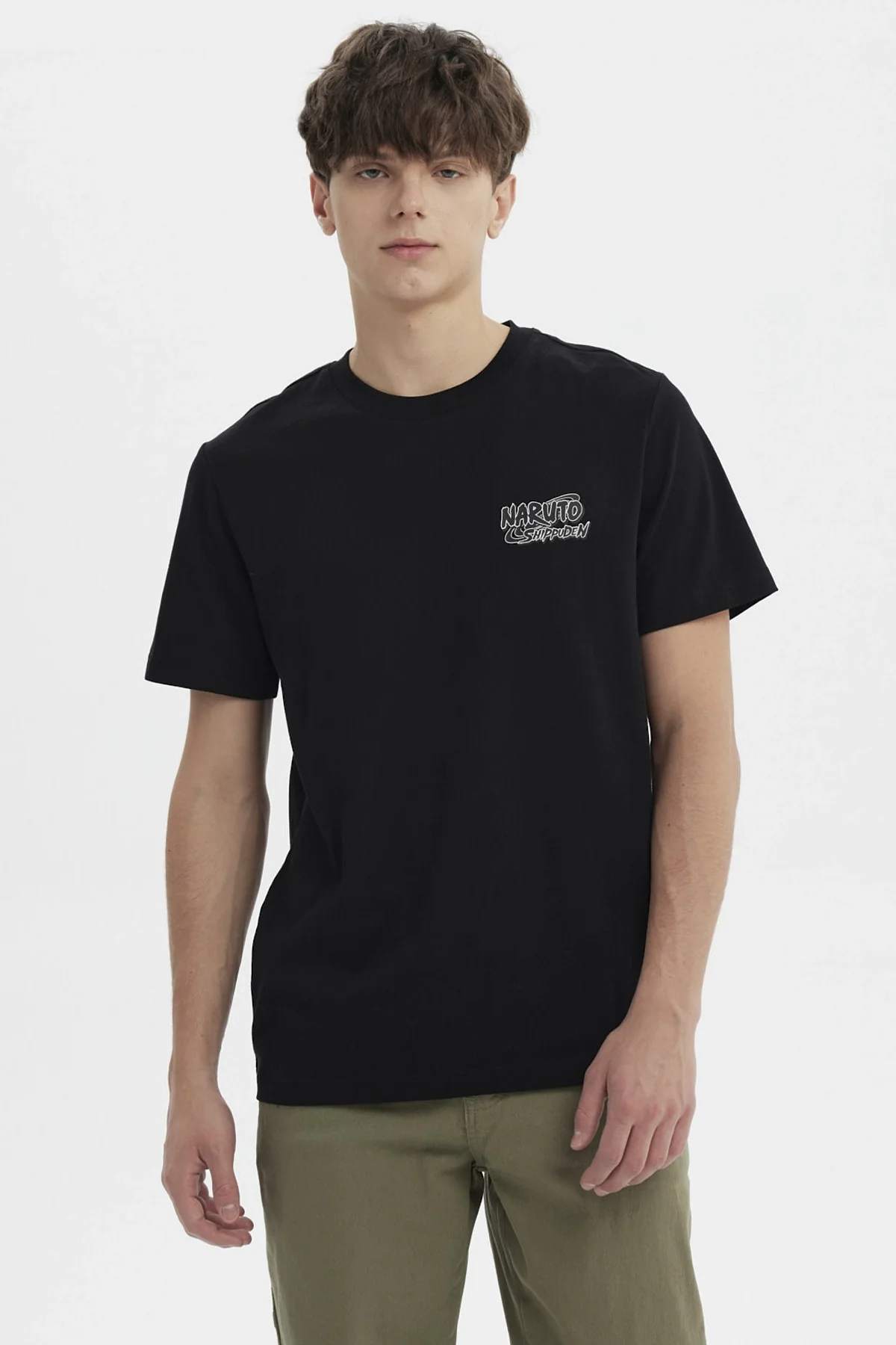 Polera Hombre Naruto Shippuden Negro